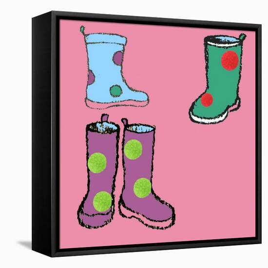 Wellies-Anna Platts-Framed Stretched Canvas