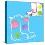 Wellies-Anna Platts-Stretched Canvas