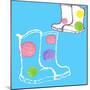 Wellies-Anna Platts-Mounted Giclee Print