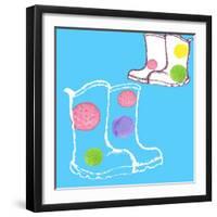 Wellies-Anna Platts-Framed Premium Giclee Print