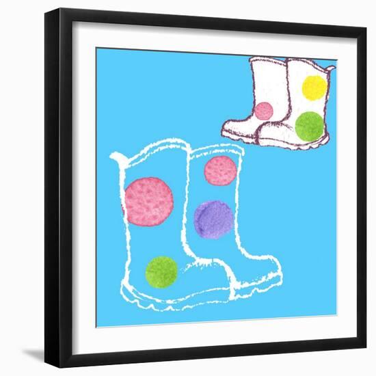 Wellies-Anna Platts-Framed Premium Giclee Print