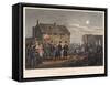Wellington and Blucher Meeting by Accident at the Close of the Battle of Waterloo-I. M. Clark-Framed Stretched Canvas