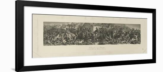 Wellington and Blücher Meeting after the Battle of Waterloo, 1815, by Lumb Stocks (1812-92)-Daniel Maclise-Framed Giclee Print