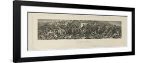 Wellington and Blücher Meeting after the Battle of Waterloo, 1815, by Lumb Stocks (1812-92)-Daniel Maclise-Framed Giclee Print