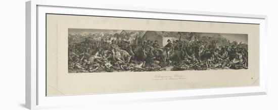 Wellington and Blücher Meeting after the Battle of Waterloo, 1815, by Lumb Stocks (1812-92)-Daniel Maclise-Framed Giclee Print