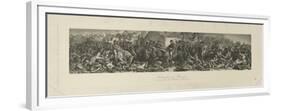 Wellington and Blücher Meeting after the Battle of Waterloo, 1815, by Lumb Stocks (1812-92)-Daniel Maclise-Framed Giclee Print