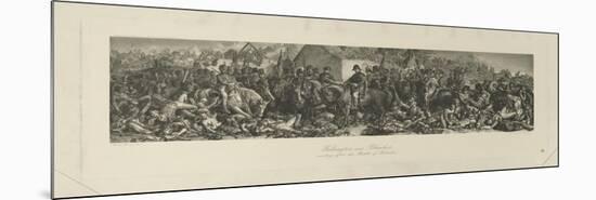 Wellington and Blücher Meeting after the Battle of Waterloo, 1815, by Lumb Stocks (1812-92)-Daniel Maclise-Mounted Giclee Print