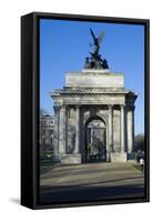 Wellington Arch, Hyde Park Corner, London, England, United Kingdom, Europe-James Emmerson-Framed Stretched Canvas