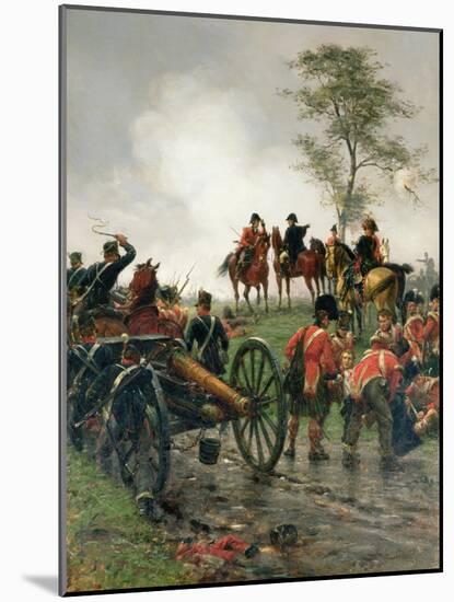 Wellington at Waterloo, 1886-Ernest Crofts-Mounted Giclee Print