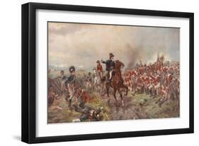 Wellington at Waterloo-Robert Alexander Hillingford-Framed Giclee Print