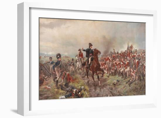 Wellington at Waterloo-Robert Alexander Hillingford-Framed Giclee Print