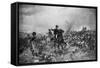 Wellington at Yhe Battle of Waterloo-null-Framed Stretched Canvas