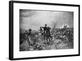 Wellington at Yhe Battle of Waterloo-null-Framed Giclee Print