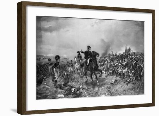 Wellington at Yhe Battle of Waterloo-null-Framed Giclee Print