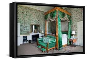 Wellington Bedroom, Chatsworth House, Derbyshire-null-Framed Stretched Canvas