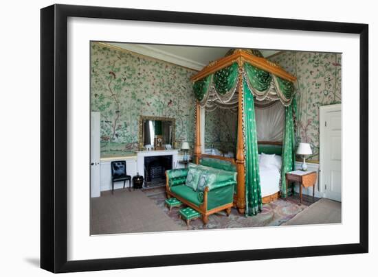 Wellington Bedroom, Chatsworth House, Derbyshire-null-Framed Photographic Print