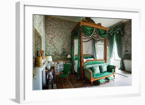 Wellington Bedroom, Chatsworth House, Derbyshire-null-Framed Photographic Print