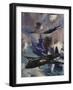 Wellington Bombers Attacking the German Naval Base at Kiel, 1939-null-Framed Giclee Print