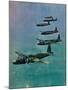 Wellington Bombers in Formation, 1940-null-Mounted Giclee Print