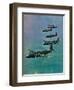 Wellington Bombers in Formation, 1940-null-Framed Premium Giclee Print