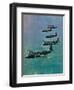 Wellington Bombers in Formation, 1940-null-Framed Premium Giclee Print