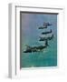 Wellington Bombers in Formation, 1940-null-Framed Premium Giclee Print