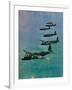 Wellington Bombers in Formation, 1940-null-Framed Giclee Print