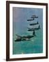 Wellington Bombers in Formation, 1940-null-Framed Giclee Print