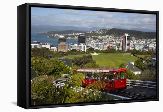 Wellington Cable Car, Wellington, North Island, New Zealand, Pacific-Stuart-Framed Stretched Canvas