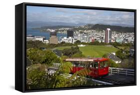 Wellington Cable Car, Wellington, North Island, New Zealand, Pacific-Stuart-Framed Stretched Canvas