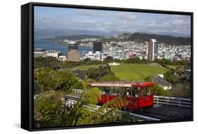 Wellington Cable Car, Wellington, North Island, New Zealand, Pacific-Stuart-Framed Stretched Canvas