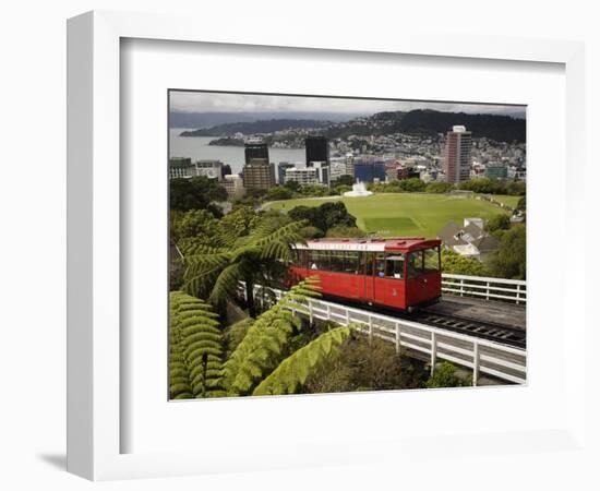 Wellington Cable Car, Wellington, North Island, New Zealand, Pacific-Smith Don-Framed Photographic Print