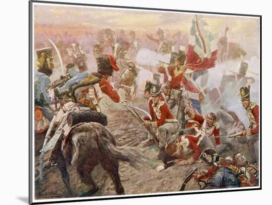 Wellington Defeats Ney-Vereker M. Hamilton-Mounted Art Print