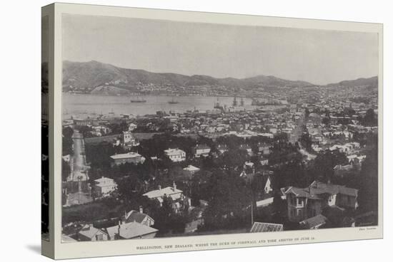 Wellington, New Zealand, Where the Duke of Cornwall and York Arrives on 18 June-null-Stretched Canvas