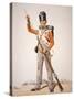 Wellington's Army: Soldier of the 69th Foot Loading His 'Brown Bess' Musket in 1815 (Colour Litho)-English-Stretched Canvas