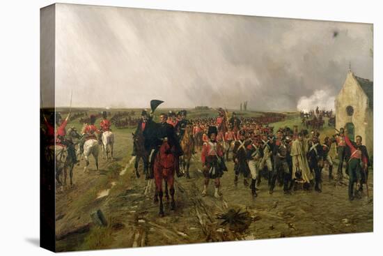 Wellington's March from Quatre Bras to Waterloo, 1878-Ernest Crofts-Stretched Canvas