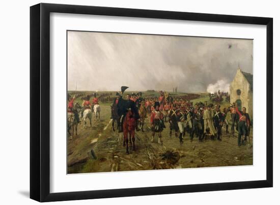 Wellington's March from Quatre Bras to Waterloo, 1878-Ernest Crofts-Framed Giclee Print