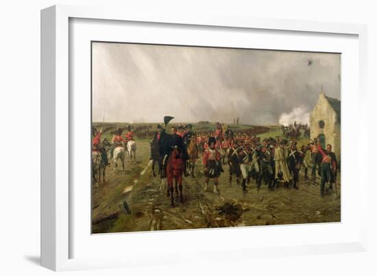 Wellington's March from Quatre Bras to Waterloo, 1878-Ernest Crofts-Framed Giclee Print