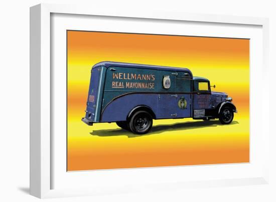 Wellmann's Mayo Truck-null-Framed Art Print