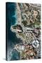 Wellness Hotel with Black Beach and View Rock, Aerial Picture, Canary Islands, Spain-Frank Fleischmann-Stretched Canvas