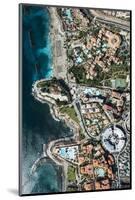Wellness Hotel with Black Beach and View Rock, Aerial Picture, Canary Islands, Spain-Frank Fleischmann-Mounted Photographic Print