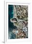 Wellness Hotel with Black Beach and View Rock, Aerial Picture, Canary Islands, Spain-Frank Fleischmann-Framed Photographic Print