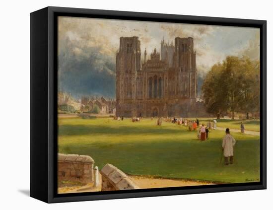 Wells Cathedral, 1889-Albert Goodwin-Framed Stretched Canvas