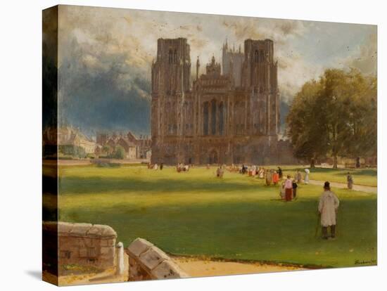 Wells Cathedral, 1889-Albert Goodwin-Stretched Canvas