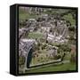 Wells Cathedral and Bishops Palace, 12th Century-CM Dixon-Framed Stretched Canvas