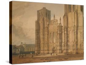 Wells Cathedral, C.1795-96-J. M. W. Turner-Stretched Canvas