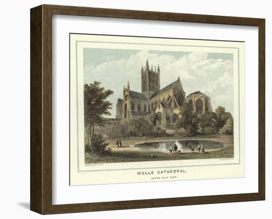 Wells Cathedral, South East View-Hablot Knight Browne-Framed Giclee Print