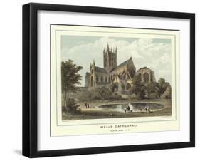 Wells Cathedral, South East View-Hablot Knight Browne-Framed Giclee Print
