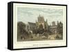 Wells Cathedral-Hablot Knight Browne-Framed Stretched Canvas