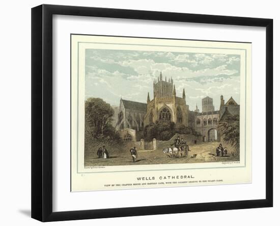 Wells Cathedral-Hablot Knight Browne-Framed Giclee Print